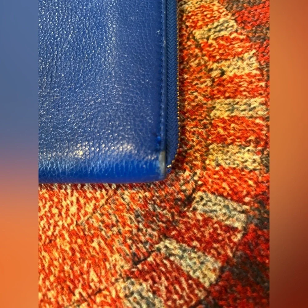 Tory Burch jelly blue wristlet